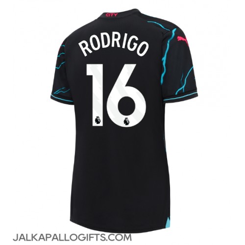 Manchester City Rodri Hernandez #16 Kolmaspaita Naiset 2023-24 Lyhythihainen